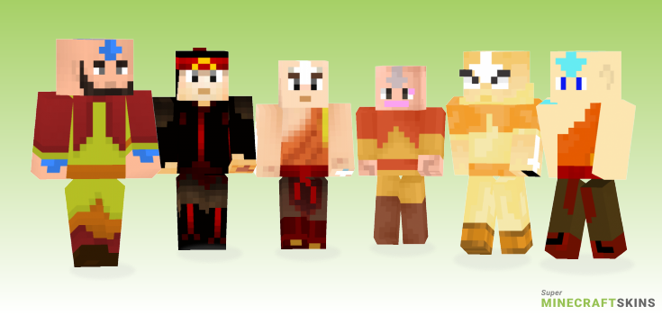 Aang Minecraft Skins - Best Free Minecraft skins for Girls and Boys