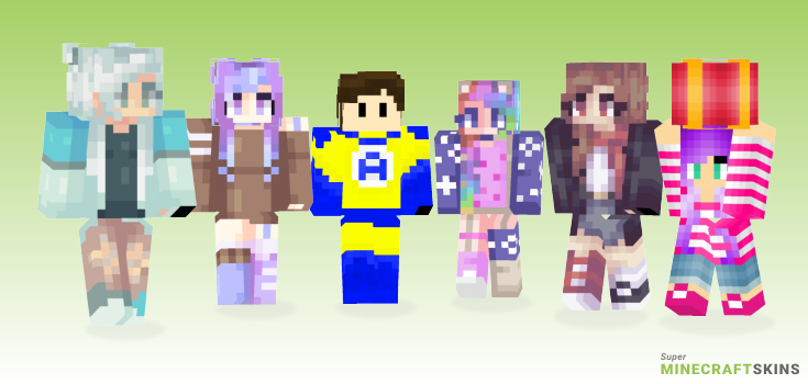 Above Minecraft Skins - Best Free Minecraft skins for Girls and Boys