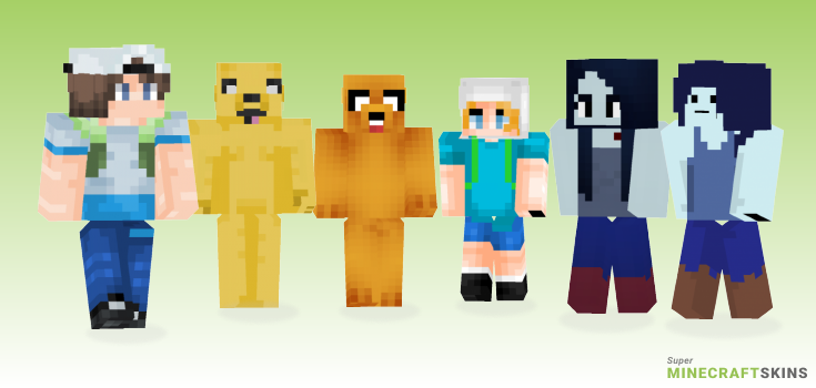 Adventure time Minecraft Skins - Best Free Minecraft skins for Girls and Boys