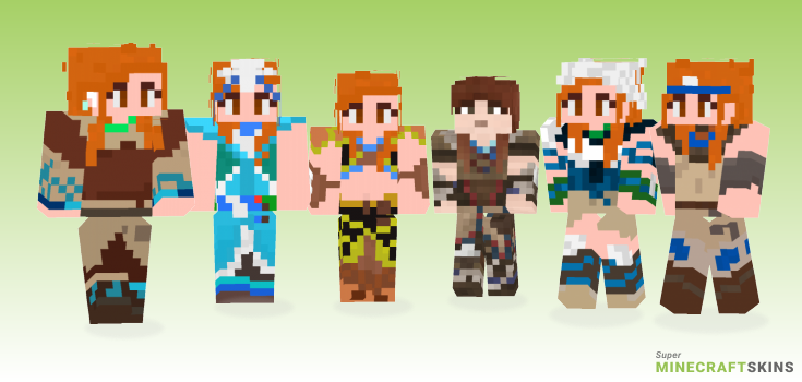 Aloy Minecraft Skins - Best Free Minecraft skins for Girls and Boys