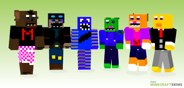 Anamtronic Minecraft Skins - Best Free Minecraft skins for Girls and Boys