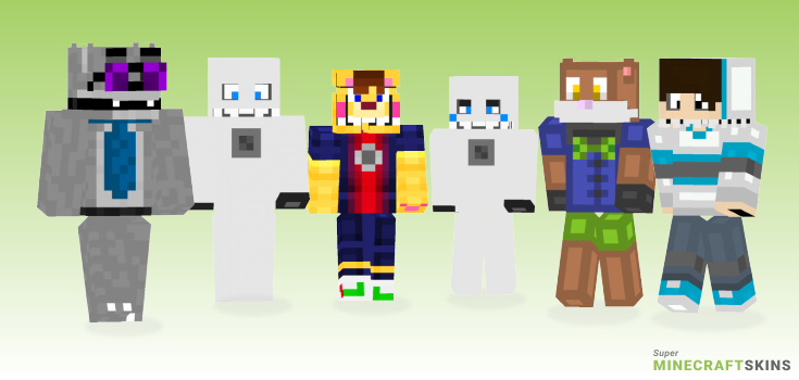 Animatronic Minecraft Skins - Best Free Minecraft skins for Girls and Boys