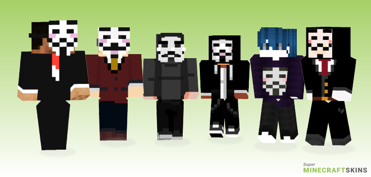 Anonymous Minecraft Skins - Best Free Minecraft skins for Girls and Boys