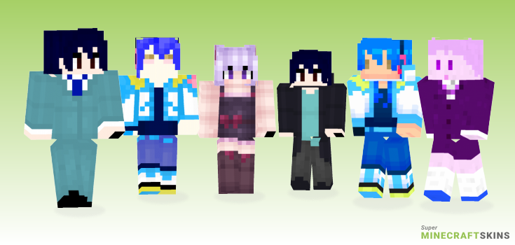 Aoba Minecraft Skins - Best Free Minecraft skins for Girls and Boys