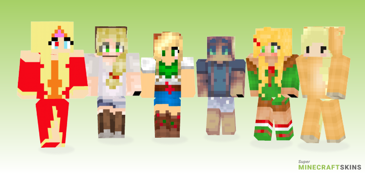 Applejack Minecraft Skins - Best Free Minecraft skins for Girls and Boys