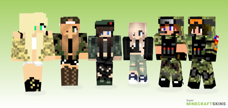 Army girl Minecraft Skins - Best Free Minecraft skins for Girls and Boys