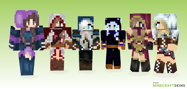 Assassin girl Minecraft Skins - Best Free Minecraft skins for Girls and Boys