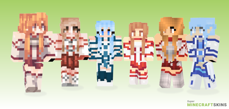 Asuna Minecraft Skins - Best Free Minecraft skins for Girls and Boys