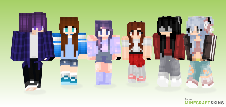 Back Minecraft Skins - Best Free Minecraft skins for Girls and Boys