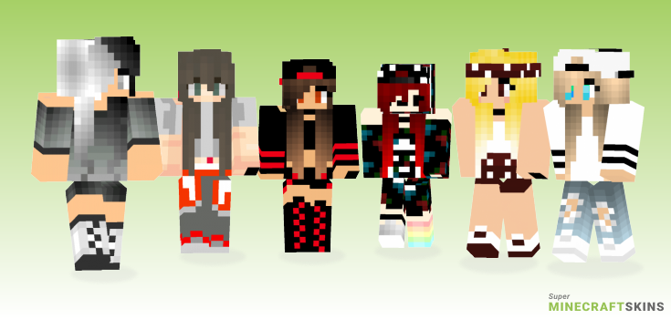 Bad girl Minecraft Skins - Best Free Minecraft skins for Girls and Boys