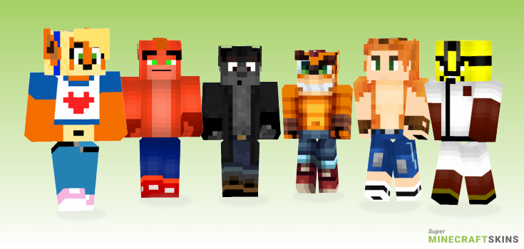 Bandicoot Minecraft Skins - Best Free Minecraft skins for Girls and Boys