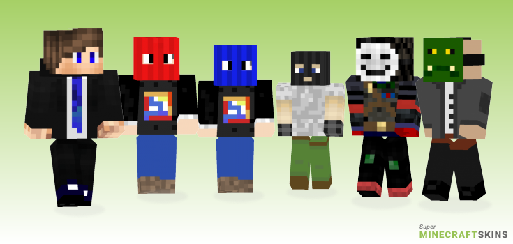 Bank robber Minecraft Skins - Best Free Minecraft skins for Girls and Boys