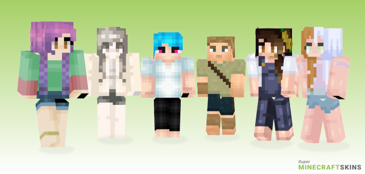 Barefoot Minecraft Skins - Best Free Minecraft skins for Girls and Boys