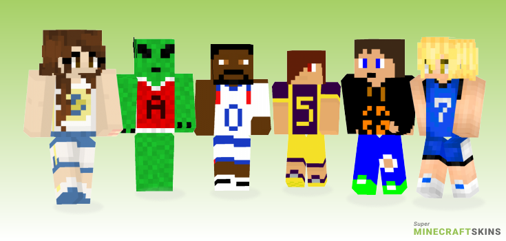 Basketball Minecraft Skins - Best Free Minecraft skins for Girls and Boys
