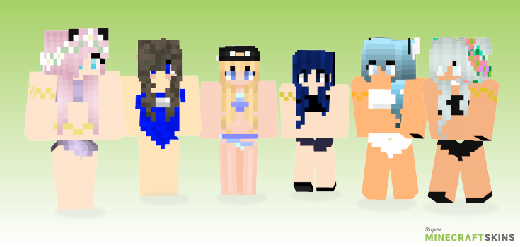 Bathing Minecraft Skins - Best Free Minecraft skins for Girls and Boys