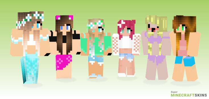 Beach girl Minecraft Skins - Best Free Minecraft skins for Girls and Boys