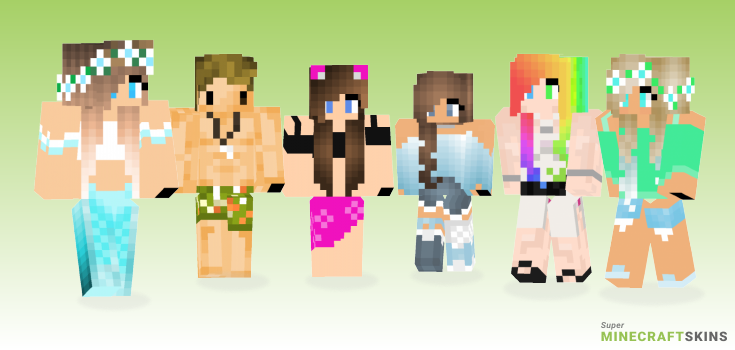 Beach Minecraft Skins - Best Free Minecraft skins for Girls and Boys