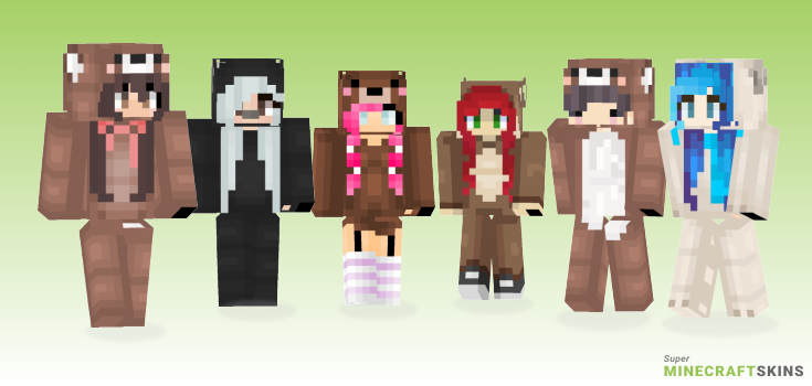 Bear onesie Minecraft Skins - Best Free Minecraft skins for Girls and Boys