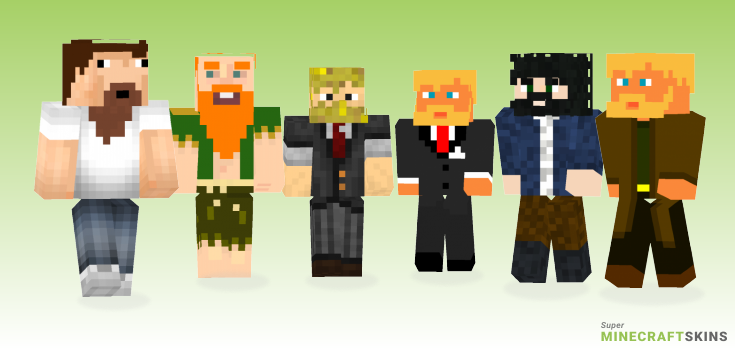 Bearded man Minecraft Skins - Best Free Minecraft skins for Girls and Boys