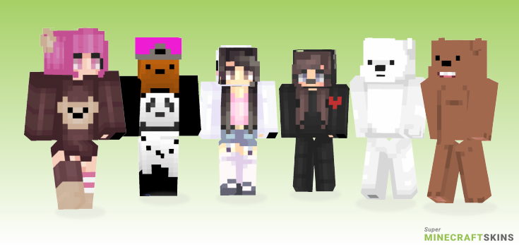 Bears Minecraft Skins - Best Free Minecraft skins for Girls and Boys