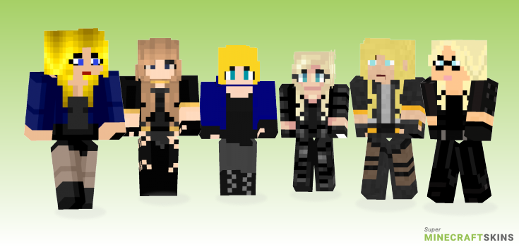 Black canary Minecraft Skins - Best Free Minecraft skins for Girls and Boys