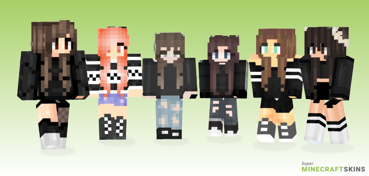 Black sweater Minecraft Skins - Best Free Minecraft skins for Girls and Boys
