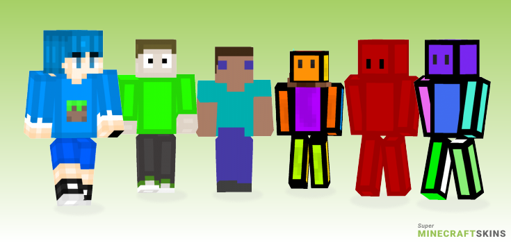 Blocky Minecraft Skins - Best Free Minecraft skins for Girls and Boys