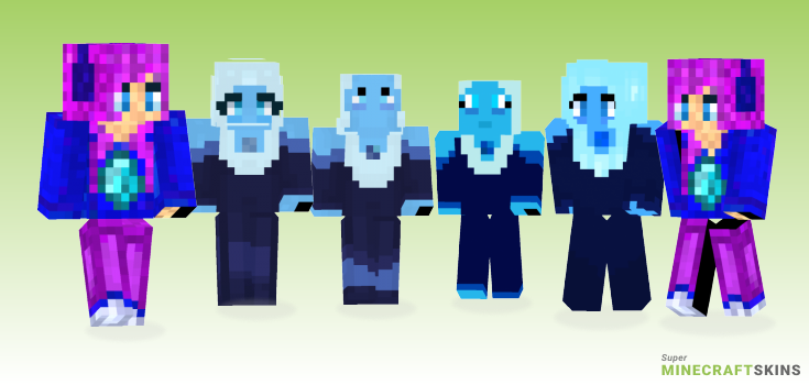 Blue diamond Minecraft Skins - Best Free Minecraft skins for Girls and Boys
