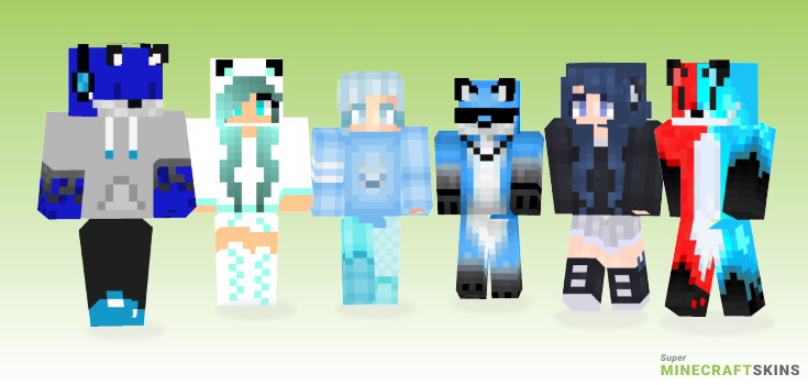 Blue fox Minecraft Skins - Best Free Minecraft skins for Girls and Boys