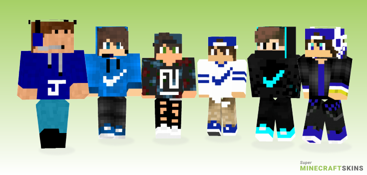 Blue nike Minecraft Skins - Best Free Minecraft skins for Girls and Boys
