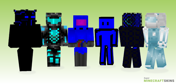 Blue robot Minecraft Skins - Best Free Minecraft skins for Girls and Boys