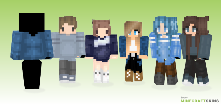 Blue sweater Minecraft Skins - Best Free Minecraft skins for Girls and Boys