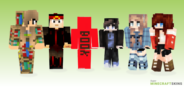Book Minecraft Skins - Best Free Minecraft skins for Girls and Boys