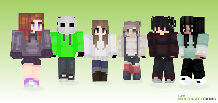 Bored Minecraft Skins - Best Free Minecraft skins for Girls and Boys