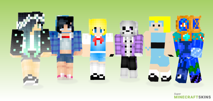 Bubbles Minecraft Skins - Best Free Minecraft skins for Girls and Boys