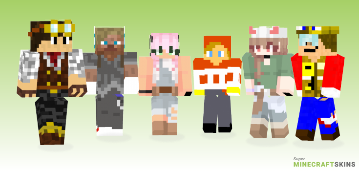 Builder Minecraft Skins - Best Free Minecraft skins for Girls and Boys