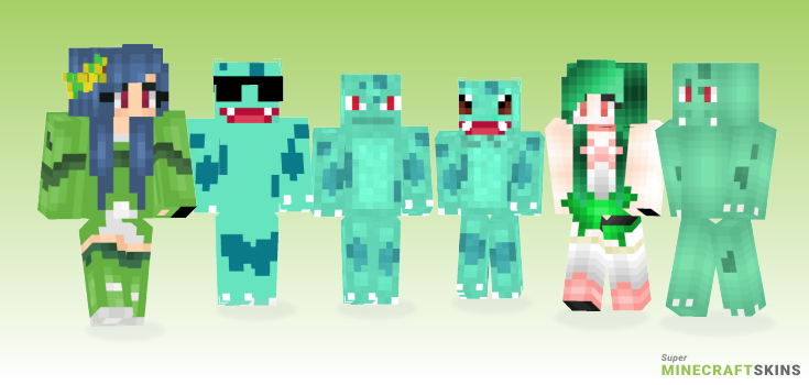 Bulbasaur Minecraft Skins - Best Free Minecraft skins for Girls and Boys