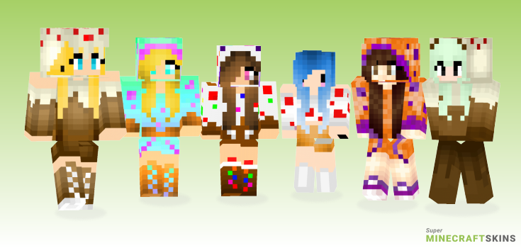 Cake girl Minecraft Skins - Best Free Minecraft skins for Girls and Boys