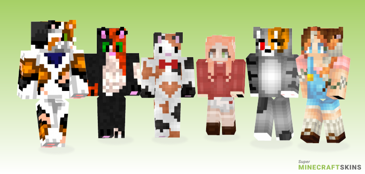 Calico Minecraft Skins - Best Free Minecraft skins for Girls and Boys