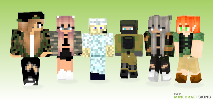 Camo Minecraft Skins - Best Free Minecraft skins for Girls and Boys