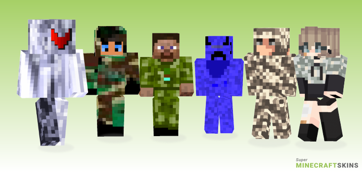 Camouflage Minecraft Skins - Best Free Minecraft skins for Girls and Boys
