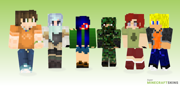Camp Minecraft Skins - Best Free Minecraft skins for Girls and Boys