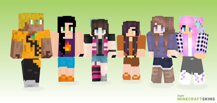 Camper Minecraft Skins - Best Free Minecraft skins for Girls and Boys