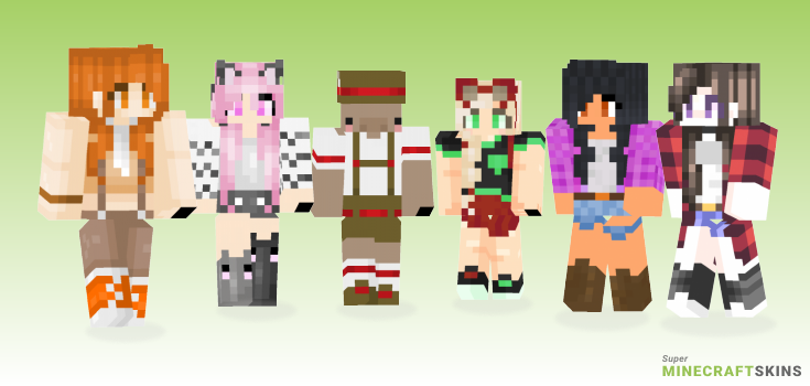 Camping Minecraft Skins - Best Free Minecraft skins for Girls and Boys