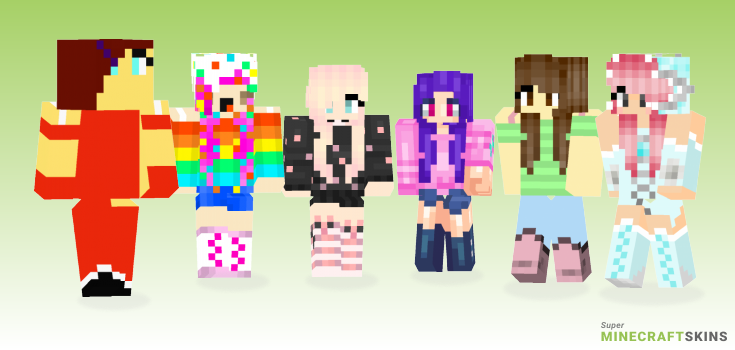 Candy girl Minecraft Skins - Best Free Minecraft skins for Girls and Boys