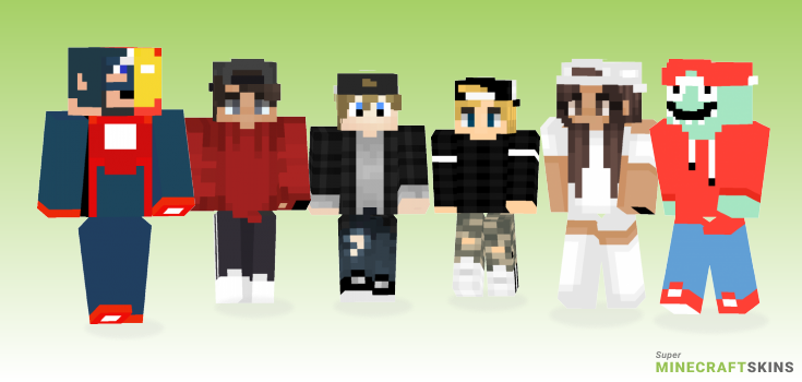 Cap Minecraft Skins - Best Free Minecraft skins for Girls and Boys