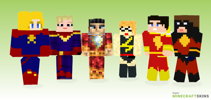 Captain marvel Minecraft Skins - Best Free Minecraft skins for Girls and Boys