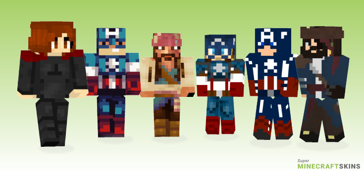 Captian Minecraft Skins - Best Free Minecraft skins for Girls and Boys