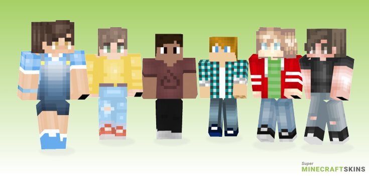 Casual boy Minecraft Skins - Best Free Minecraft skins for Girls and Boys