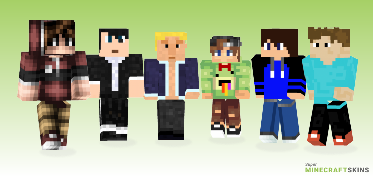 Casual guy Minecraft Skins - Best Free Minecraft skins for Girls and Boys